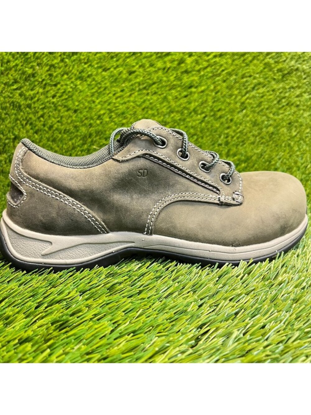 Red Wing ComfortPro Womens Size 5.5 Green Leather Safety Toe Work Oxford Shoes